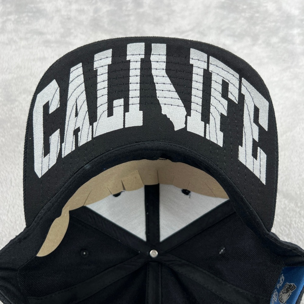 Pit Bull California Republic Snapback Hat OSFA Black Cali Life Bear Star NWT
